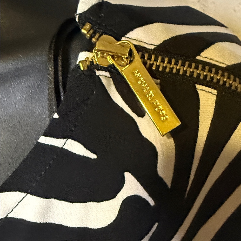 MICHAEL Michael Kors Black and White Zebra Print Mini Dress - Picture 9 of 14